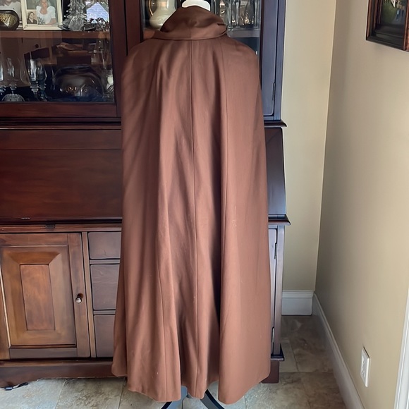 Vintage Wellington Featherlite Wool Cape Coat Tall - Picture 6 of 10